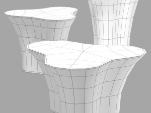 Roche bobois triolet cocktail table 3D 모델