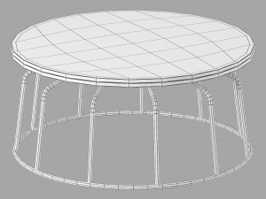 Roche bobois vogue cocktail table Modelo 3D