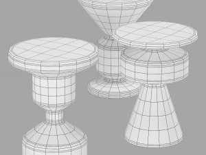 Roche bobois waterline cocktail table 3D Model