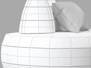 Roche Bobois bombom Sof&aacute; sem bra&ccedil;os de 2-5 lugares Modelo 3D