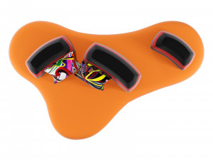 Roche Bobois bombom 5-seat armless sofa Model 3D