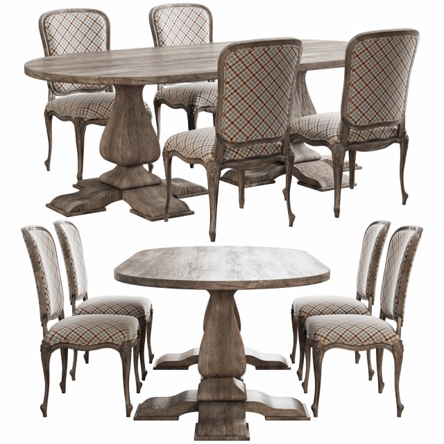 Skandinave dindo dining set Modelo 3D .c4d .max .obj .3ds .fbx .stl .blend 