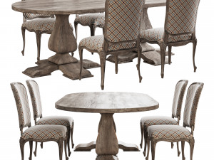 Skandinave dindo dining set 3D Model