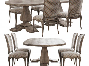 Conjunto de jantar Skandinave dindo Modelo 3D