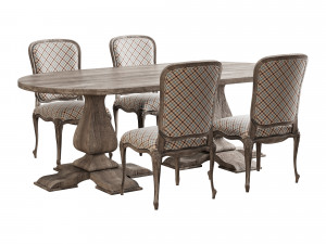 Skandinave dindo dining set Modelo 3D