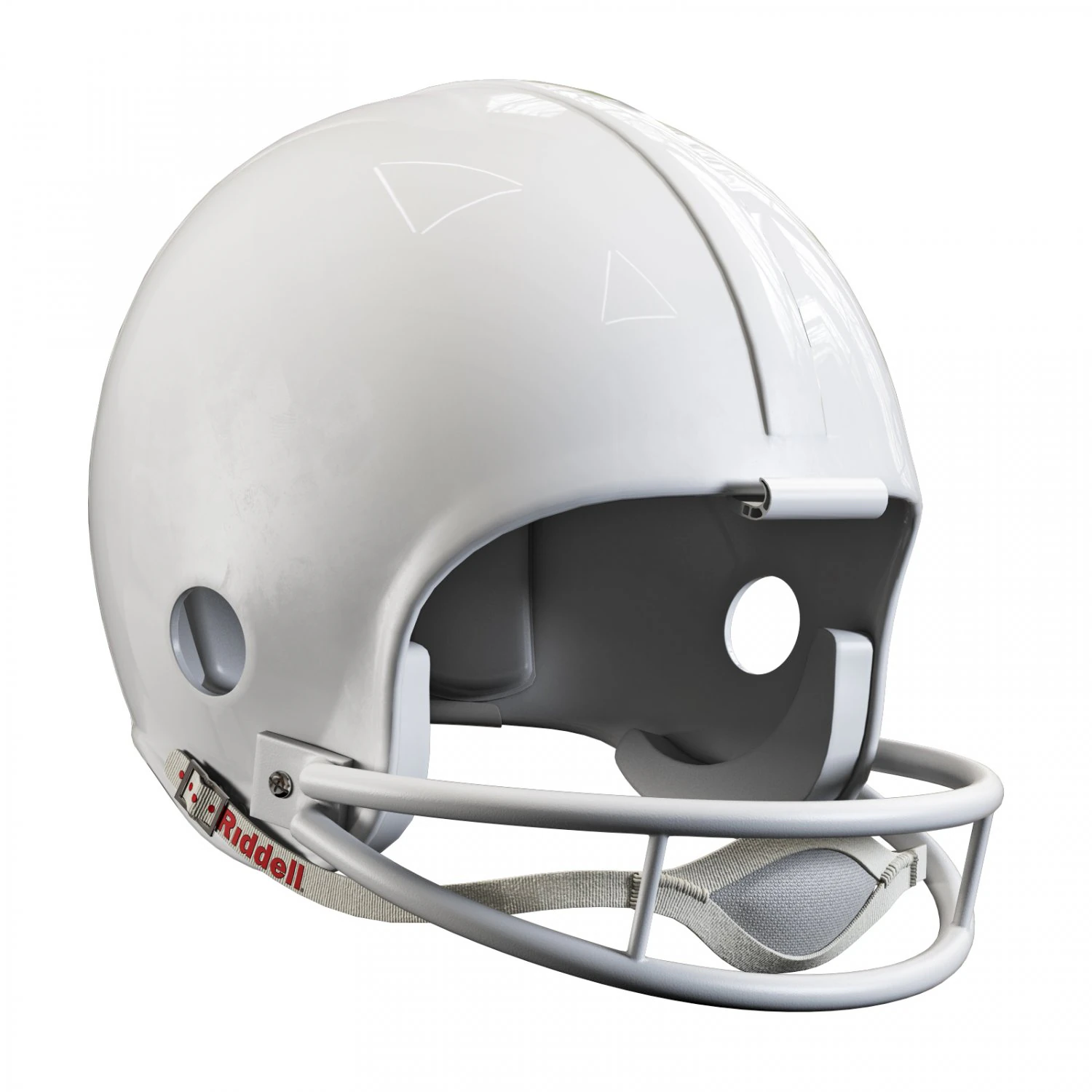 Riddell m155 helmet 3D Model .c4d .max .obj .3ds .fbx .stl .blend 