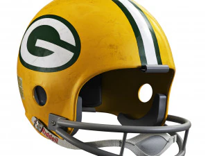 Riddell vsr 4 casco-green bay packers Modello 3D