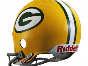 Riddell vsr 4 helmet-green bay packers 3D 모델
