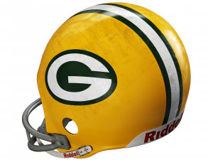 Riddell vsr 4 helmet-green bay packers 3D Model