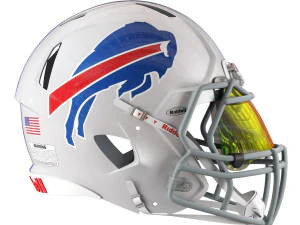 Riddell speed helmet buffalo bills 3D Model