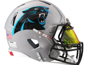 Riddell speed helmet carolina panthers Model 3D