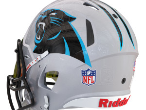 Riddell speed helmet carolina panthers Model 3D