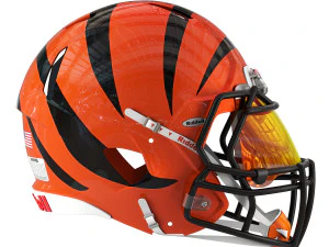 Riddell capacete de velocidade cincinnati bengalas Modelo 3D