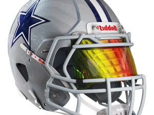 Riddell speed helmet dallas cowboys 3D Model