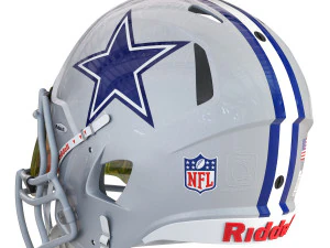 Riddell speed helmet dallas cowboys 3D Model