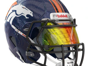 Casco Riddell Speed ​​Denver Broncos Modello 3D