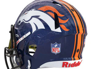 Riddell speed helmet denver broncos 3D Model