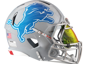 Riddell speed helmet detroit lions 3D Modell
