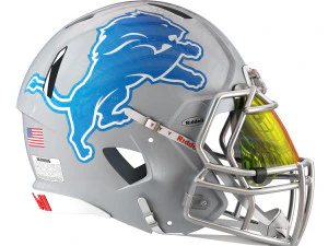 Riddell speed helmet detroit lions 3D Model