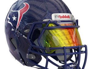 Riddell speed helmet houston texans 3D मॉडल
