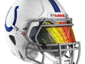 Riddell speed helmet indianapolis colts 3D मॉडल