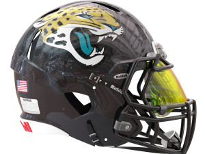 Riddell speed helmet jacksonville jaguars 3D Model