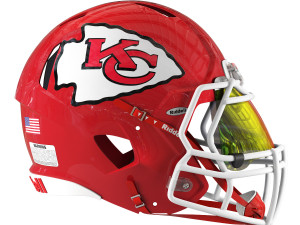 Riddell speed helmet kansas city chiefs 3D Model