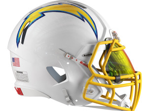 Riddell speed helmet los angeles chargers 3D-Modell