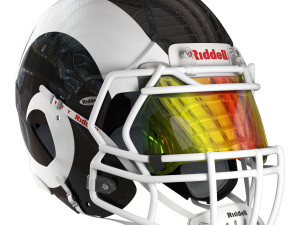 Riddell speed helmet los angeles rams 3D Model