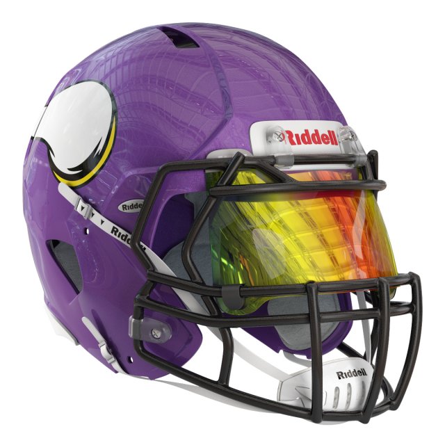 Riddell speed helmet minnesota vikings Modelo 3D .c4d .max .obj .3ds .fbx .stl .blend 