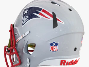 Riddell speed helmet new england patriots 3D Model