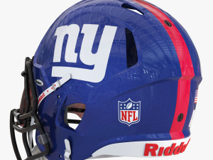 Riddell speed helmet new york giants 3D 모델