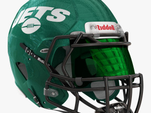 Riddell speed helmet new york jets 3D Model