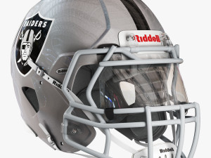 Riddell speed helmet oakland raiders 3Dモデル