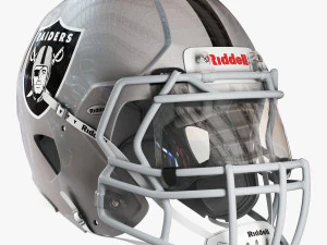 Casco Riddell Speed ​​Oakland Raiders Modello 3D