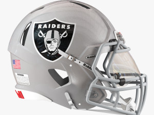 Riddell speed helmet oakland raiders 3D Model