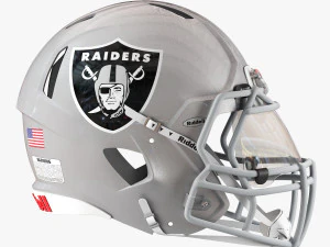 Riddell speed helmet oakland raiders 3D Model