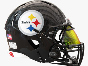 Riddell speed helmet pittsburgh steelers Model 3D