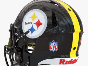 Riddell speed helmet pittsburgh steelers Model 3D