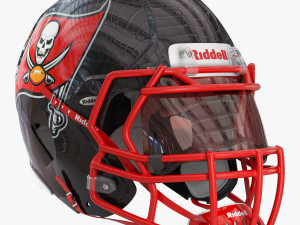 Riddell speed helmet tampa bay buccaneers 3D Model