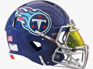 Riddell speed helmet tennessee titans 3D 模型