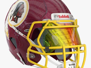 Casco Riddell Speed ​​Washington Redskins Modello 3D