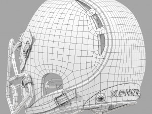 Xenith x2e helmet 3D मॉडल
