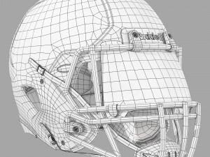 Riddell speed icon helmet Modèle 3D