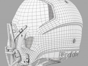 Riddell speed icon helmet Modèle 3D