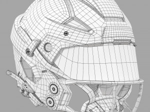 Riddell axiom helmet 3d print model 3D Model