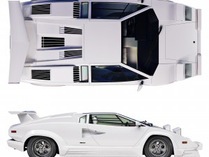 Countach 25th Anniversary Wolf of Wall Street Modello 3D