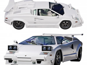Countach 25th Anniversary Wolf of Wall Street Modello 3D