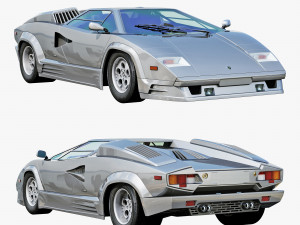 Countach 5000Qv 3D Модель