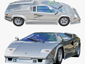 Countach 5000Qv 3D Model